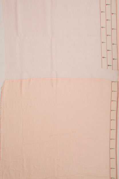 Organza Butta Peach Saree