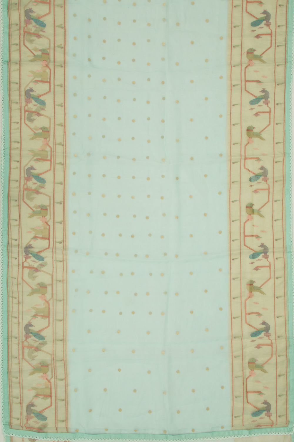 Organza Butta Sky Blue Saree