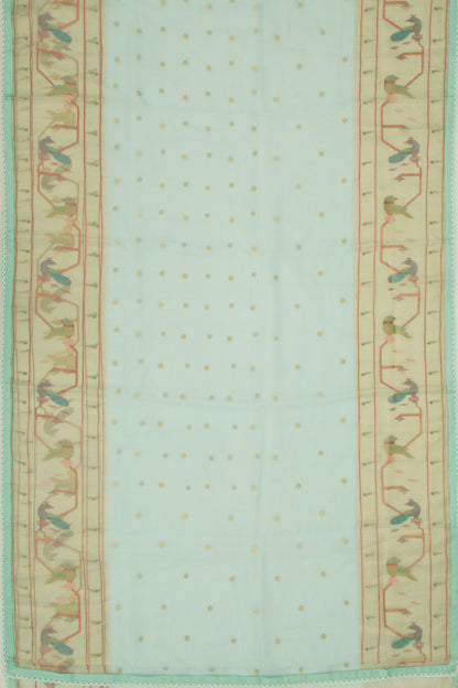 Organza Butta Sky Blue Saree