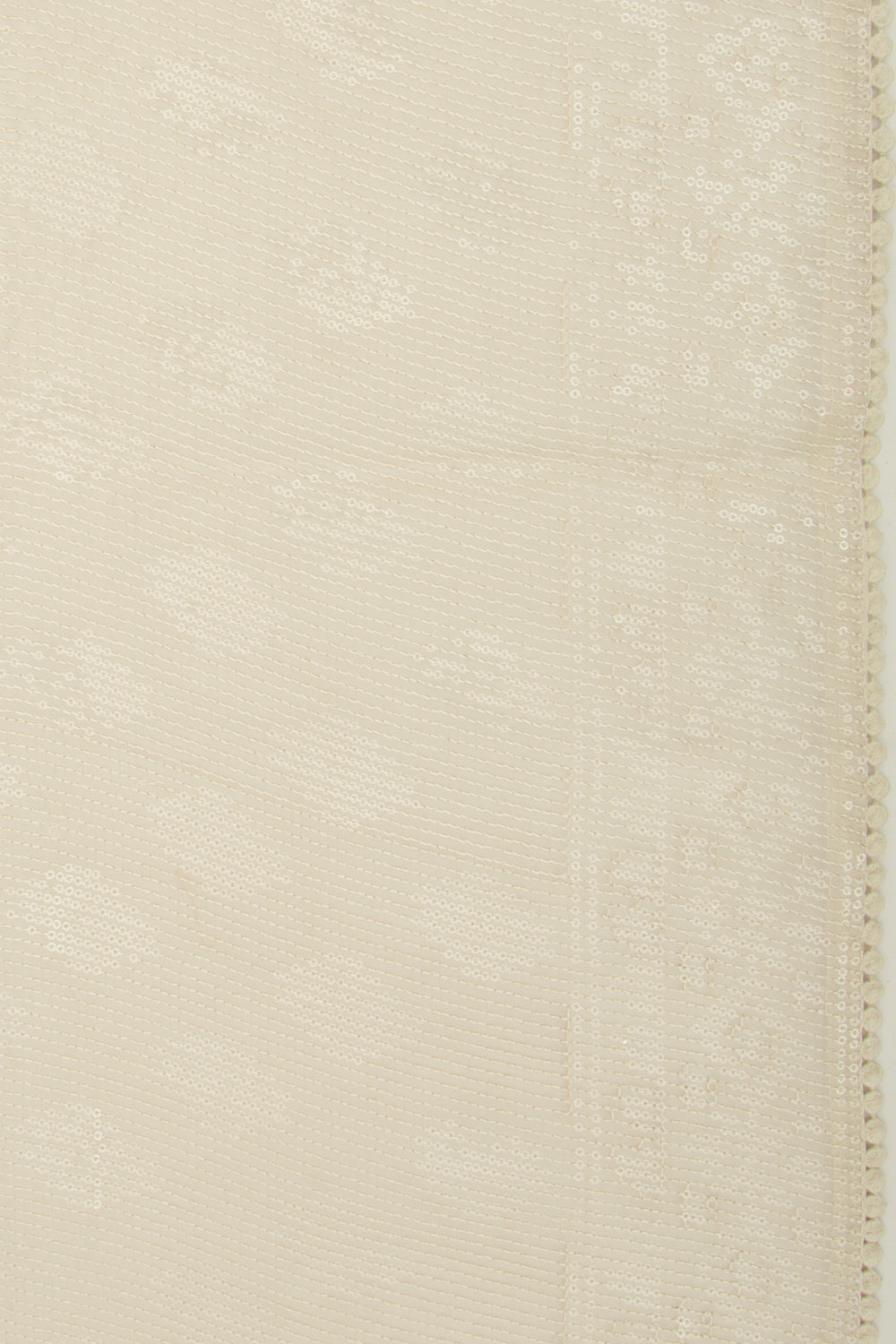Organza Sequin Work Brocade Off White Saree