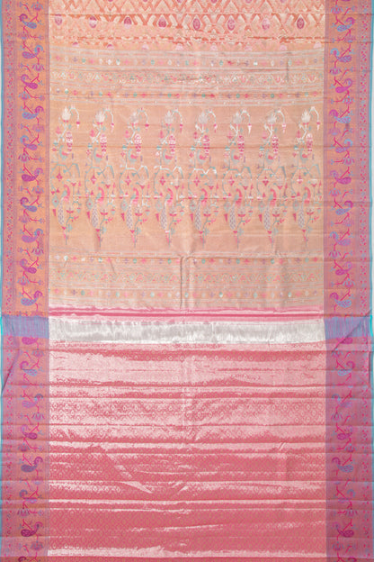 Taranga Kanchi Silk Tissue Brocade Gold Saree