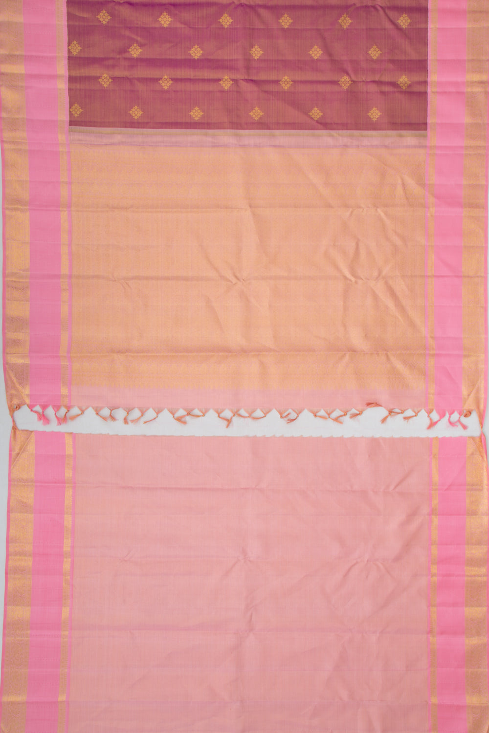 Kanchipuram Silk Tissue Butta Purple Saree