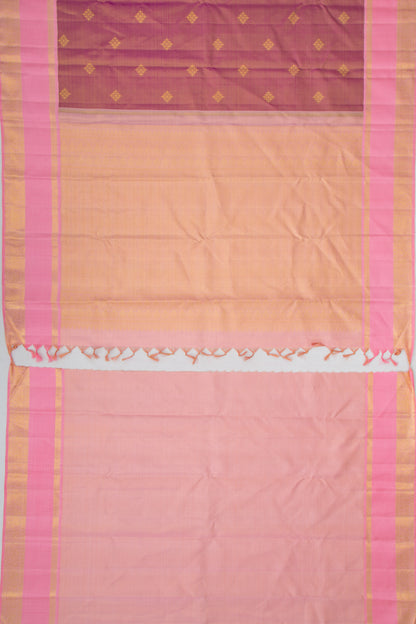 Kanchipuram Silk Tissue Butta Purple Saree