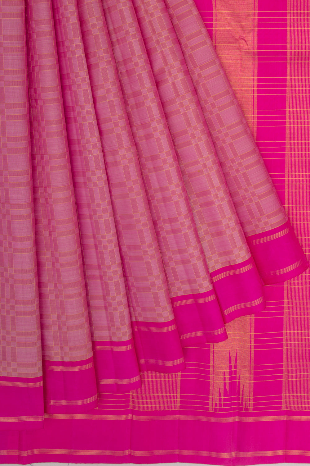 Taranga Kanchi Silk Brocade Pink Saree