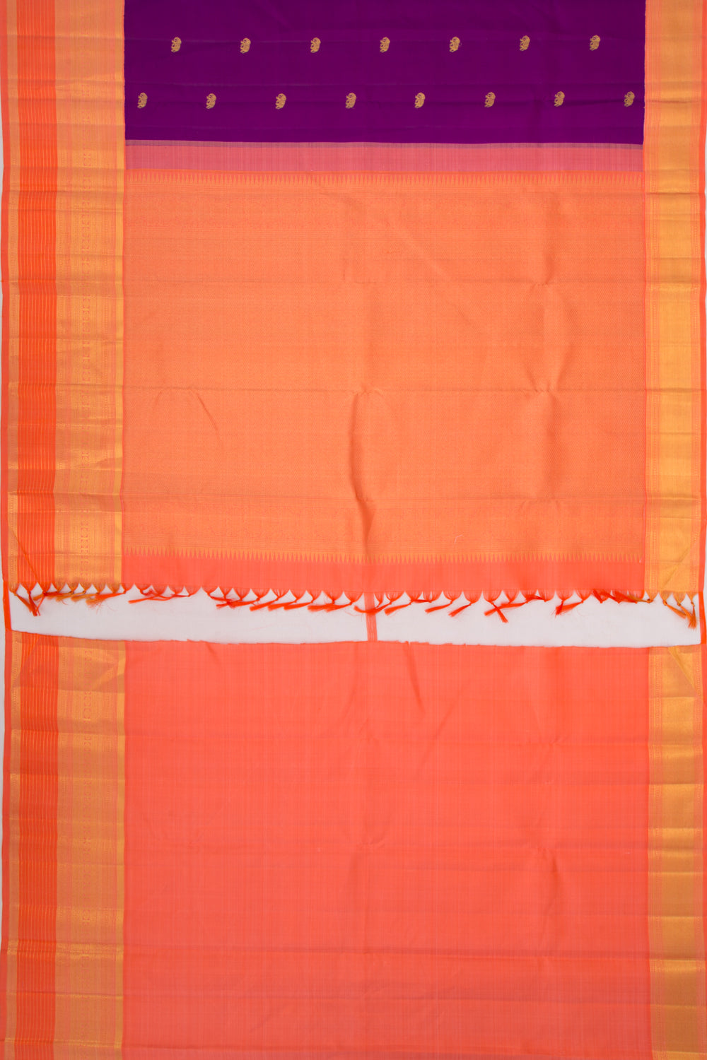 Kanchipuram Silk Butta Purple Saree