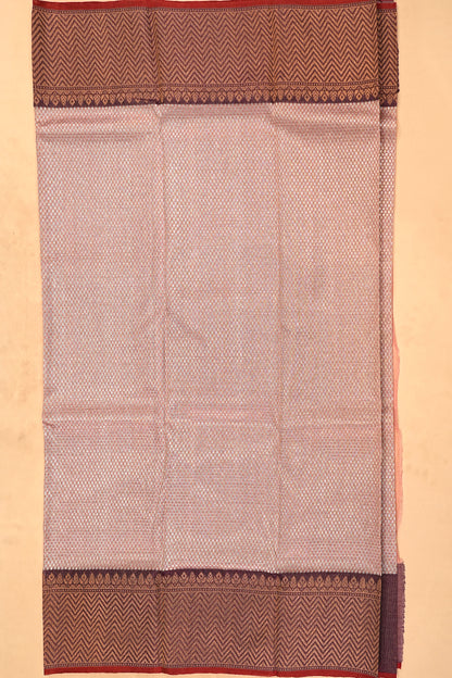 Kota Silk Tissue Brocade Peach Saree