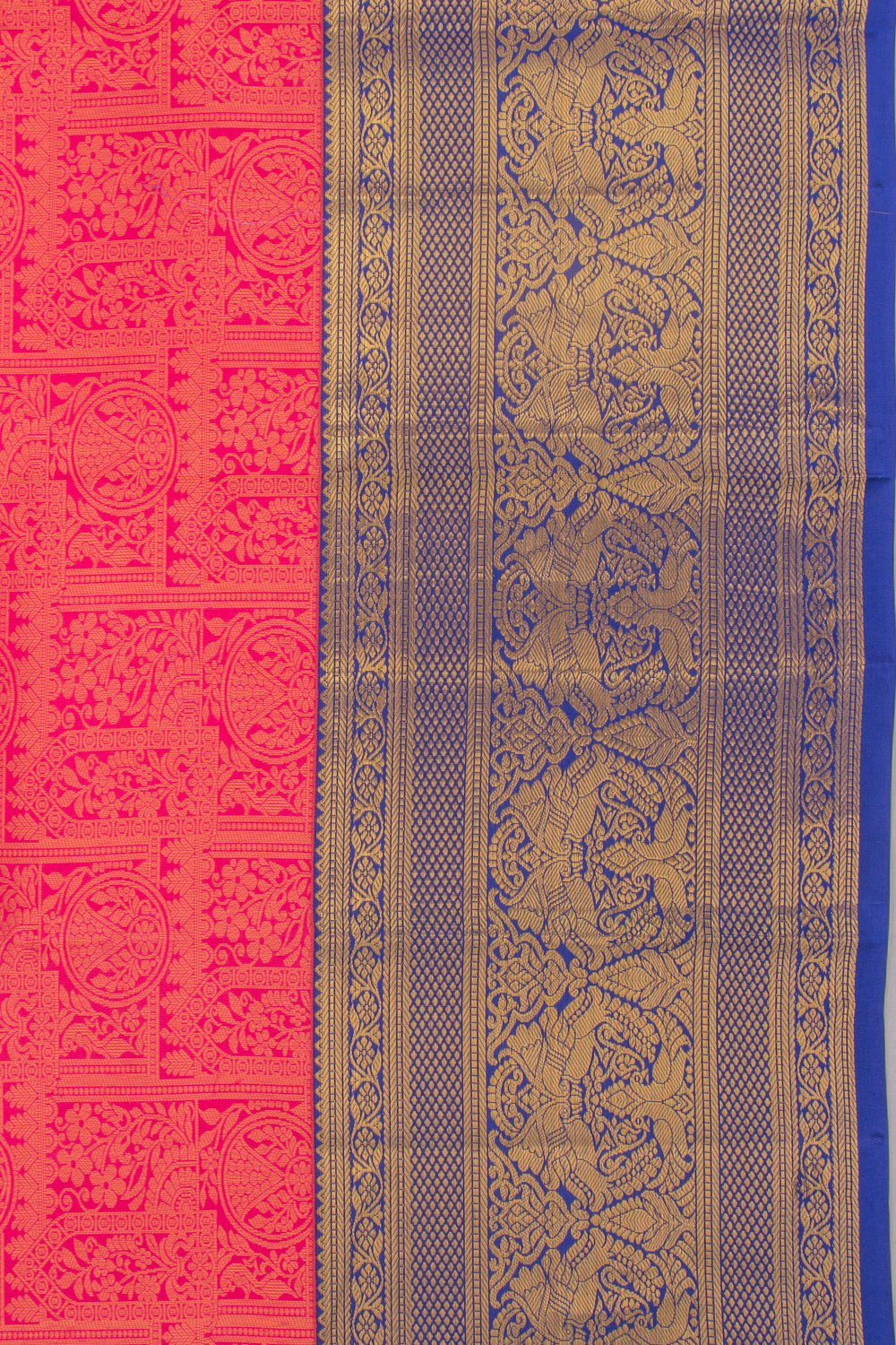 Taranga Kanchi Silk Brocade Pink Saree