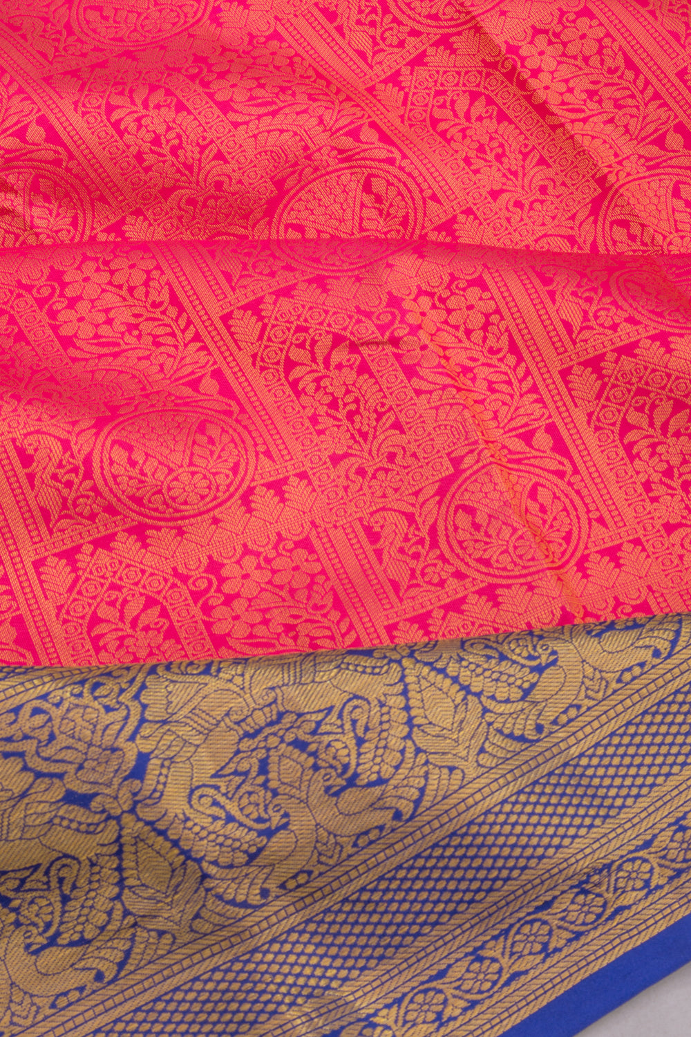 Taranga Kanchi Silk Brocade Pink Saree