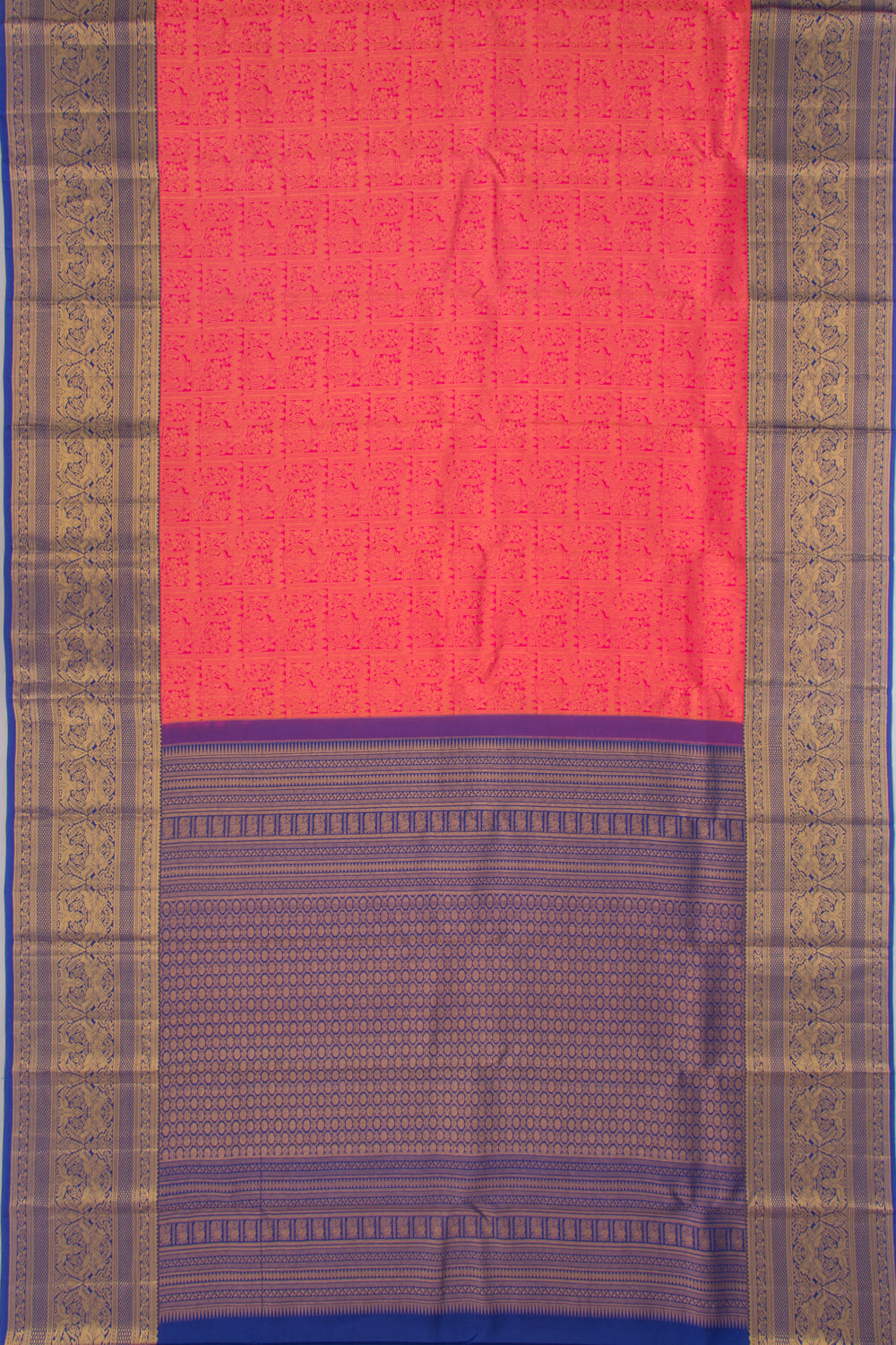Taranga Kanchi Silk Brocade Pink Saree