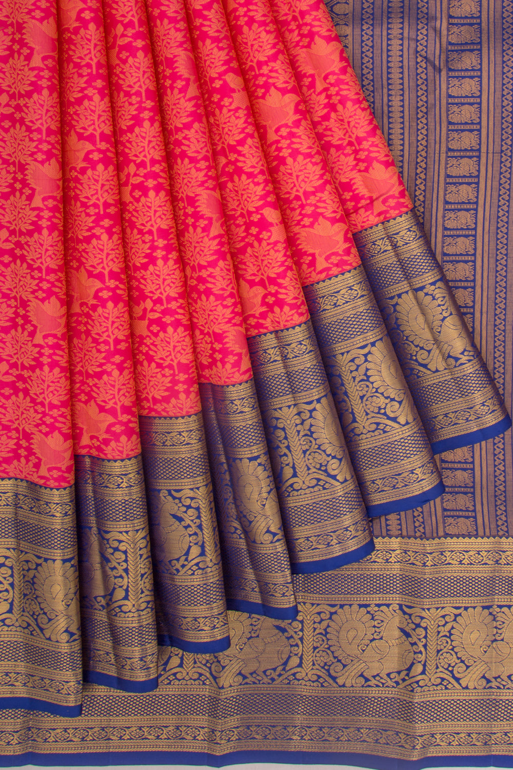 Taranga Kanchi Silk Brocade Pink Saree