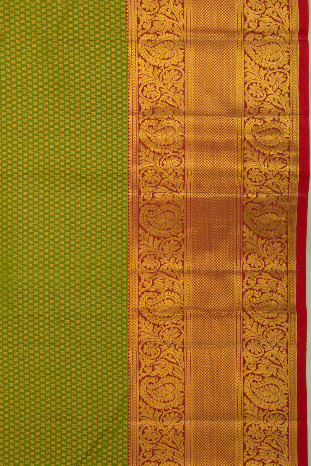 Taranga Kanchi Silk Brocade Green Saree