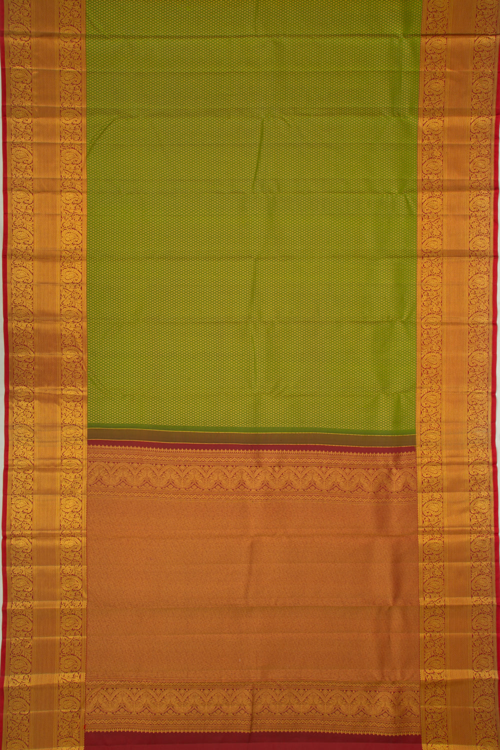Taranga Kanchi Silk Brocade Green Saree