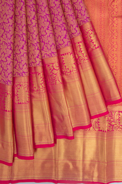 Taranga Kanchi Silk Brocade Magenta Saree