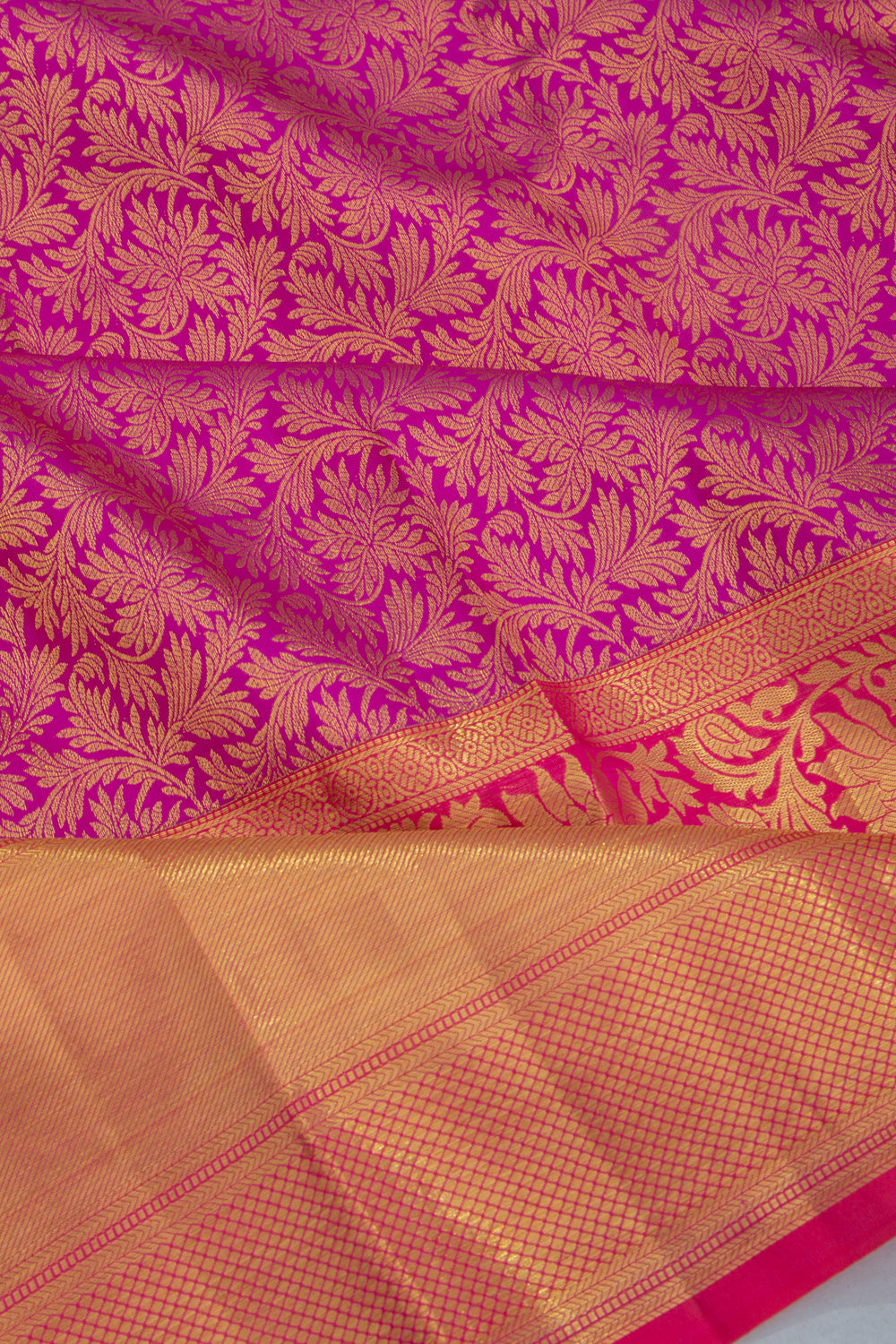 Taranga Kanchi Silk Brocade Magenta Saree
