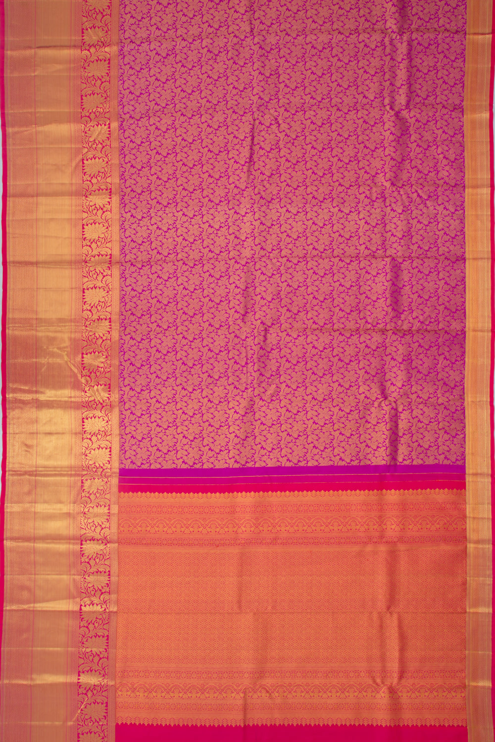Taranga Kanchi Silk Brocade Magenta Saree