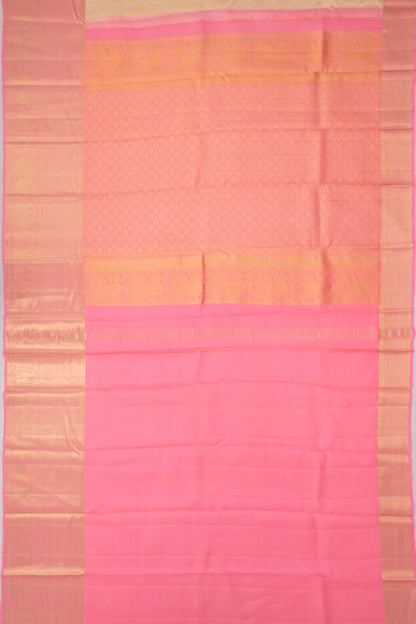 Taranga Kanchi Silk Brocade Cream Saree