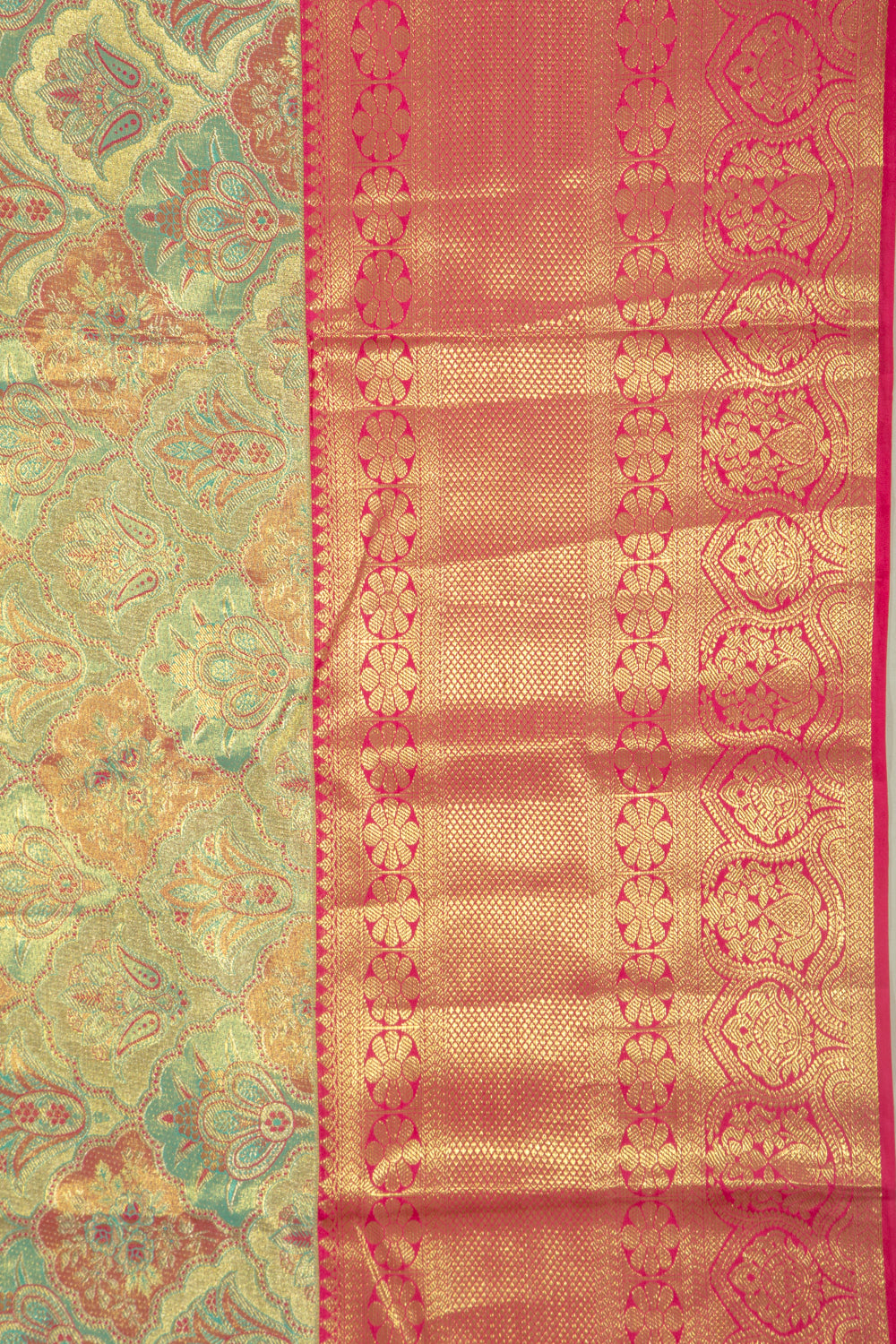 Taranga Kanchi Silk Tissue Brocade Sky Blue Saree