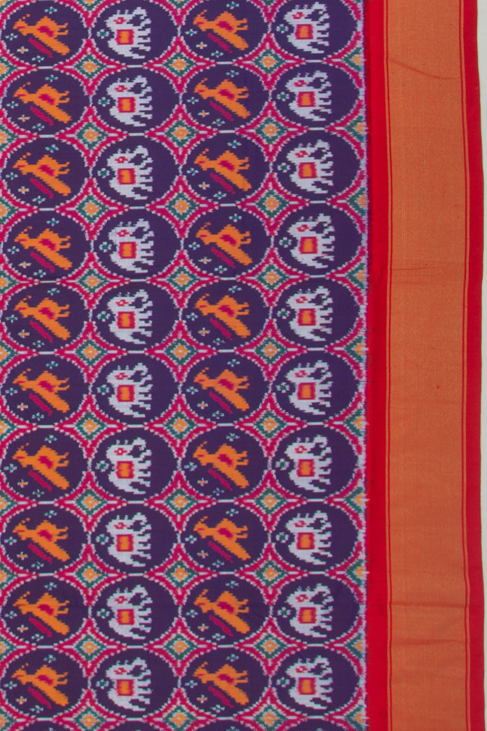 Pochampally Silk Ikat Dark Blue Saree