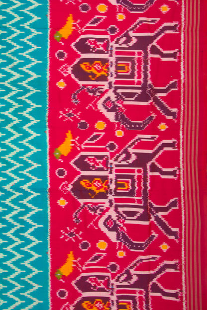 Pochampally Silk Ikat Sky Blue Saree