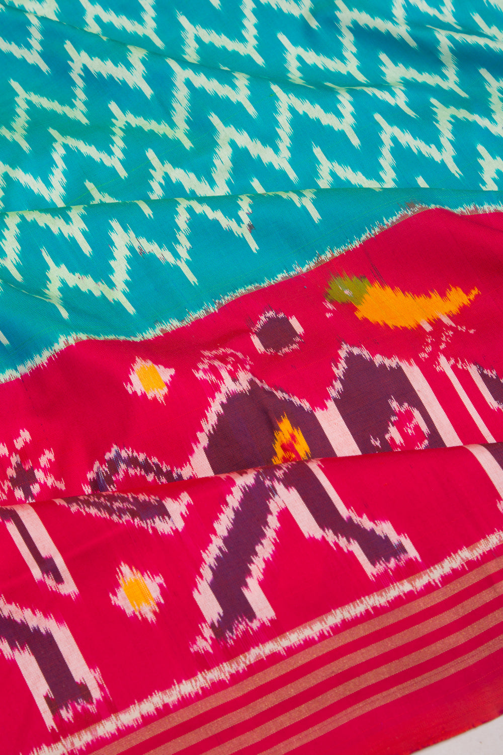 Pochampally Silk Ikat Sky Blue Saree