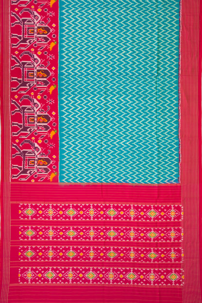 Pochampally Silk Ikat Sky Blue Saree
