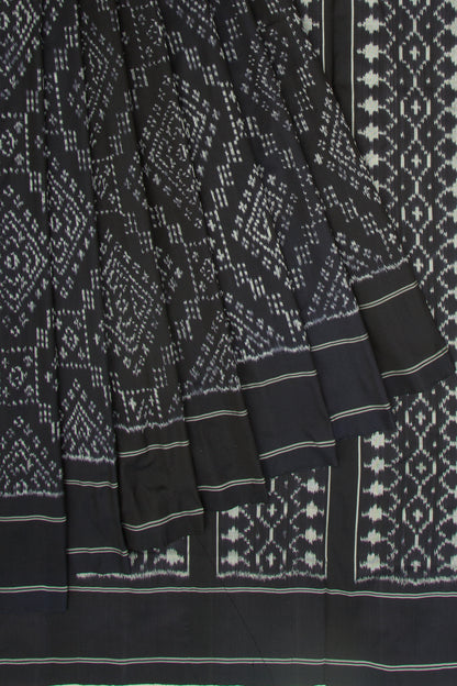 Pochampally Silk Ikat Black Saree