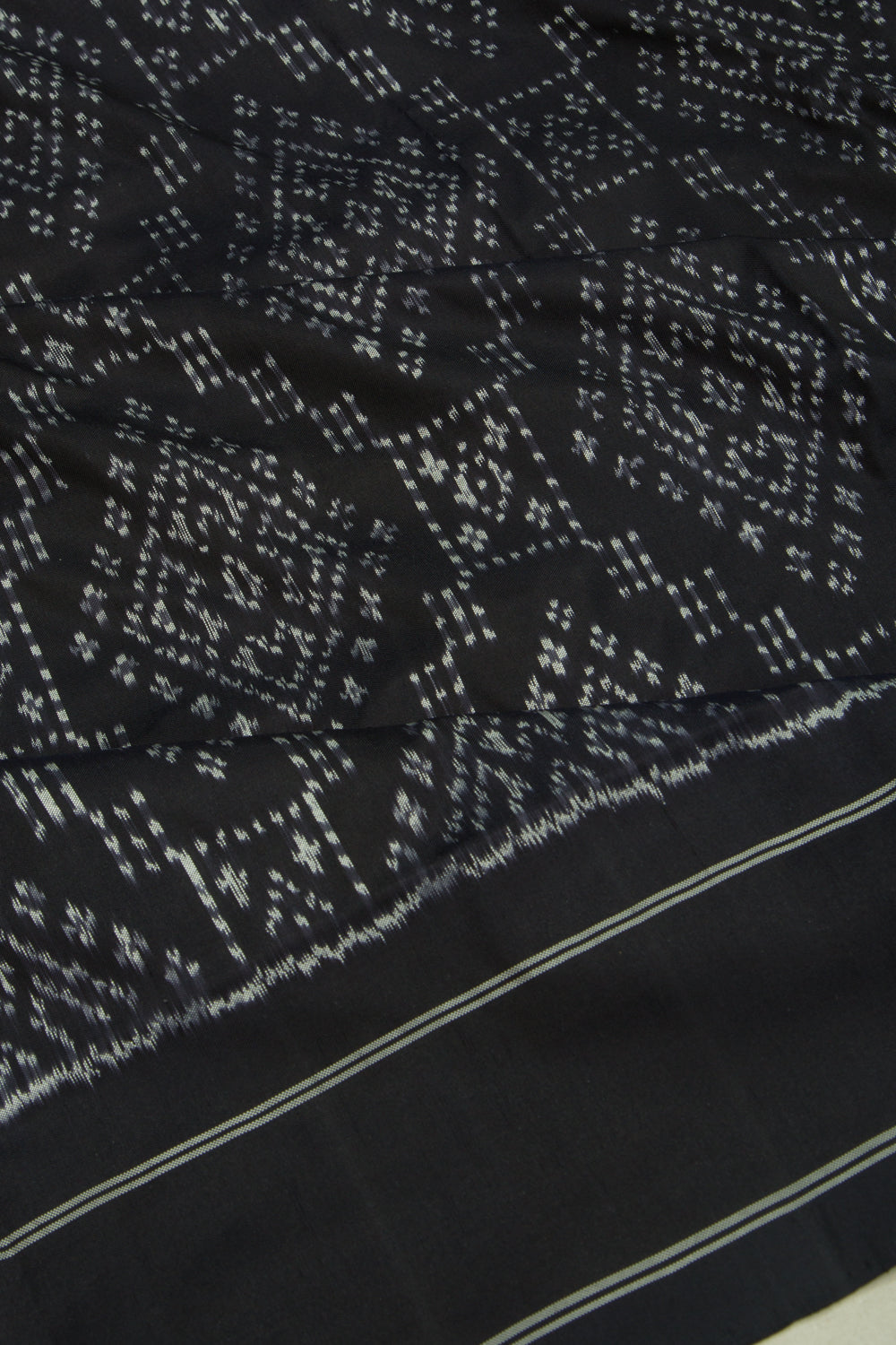 Pochampally Silk Ikat Black Saree