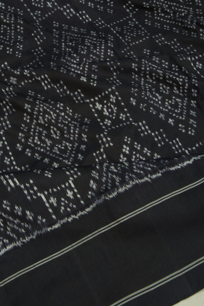 Pochampally Silk Ikat Black Saree