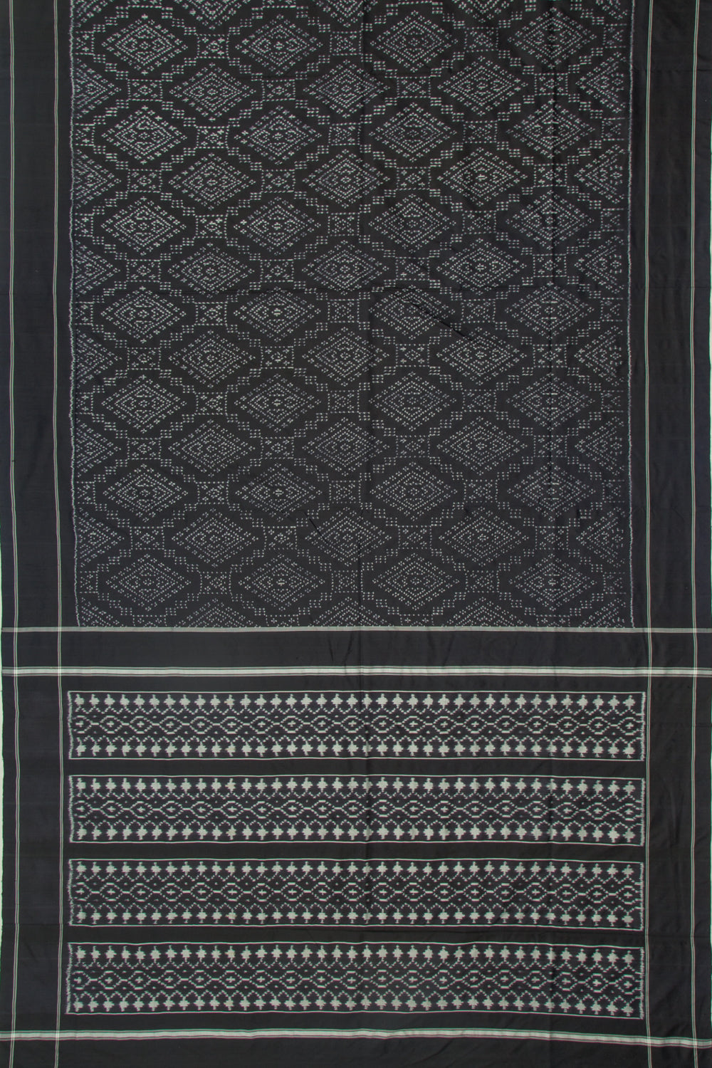 Pochampally Silk Ikat Black Saree