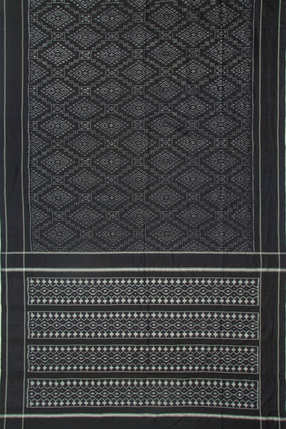 Pochampally Silk Ikat Black Saree