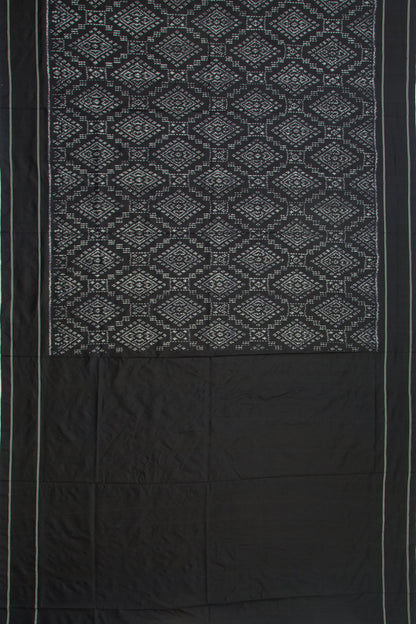 Pochampally Silk Ikat Black Saree