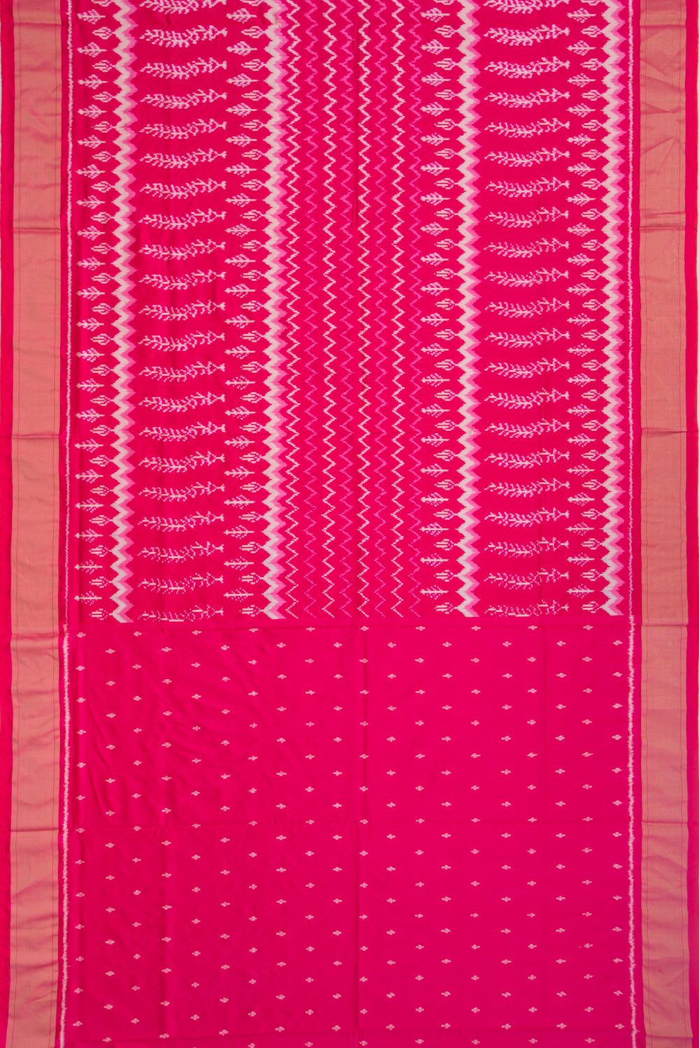 Pochampally Silk Ikat Pink Saree