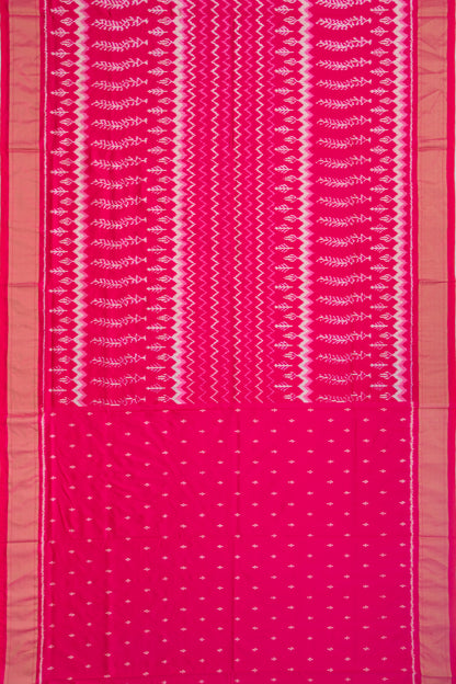 Pochampally Silk Ikat Pink Saree