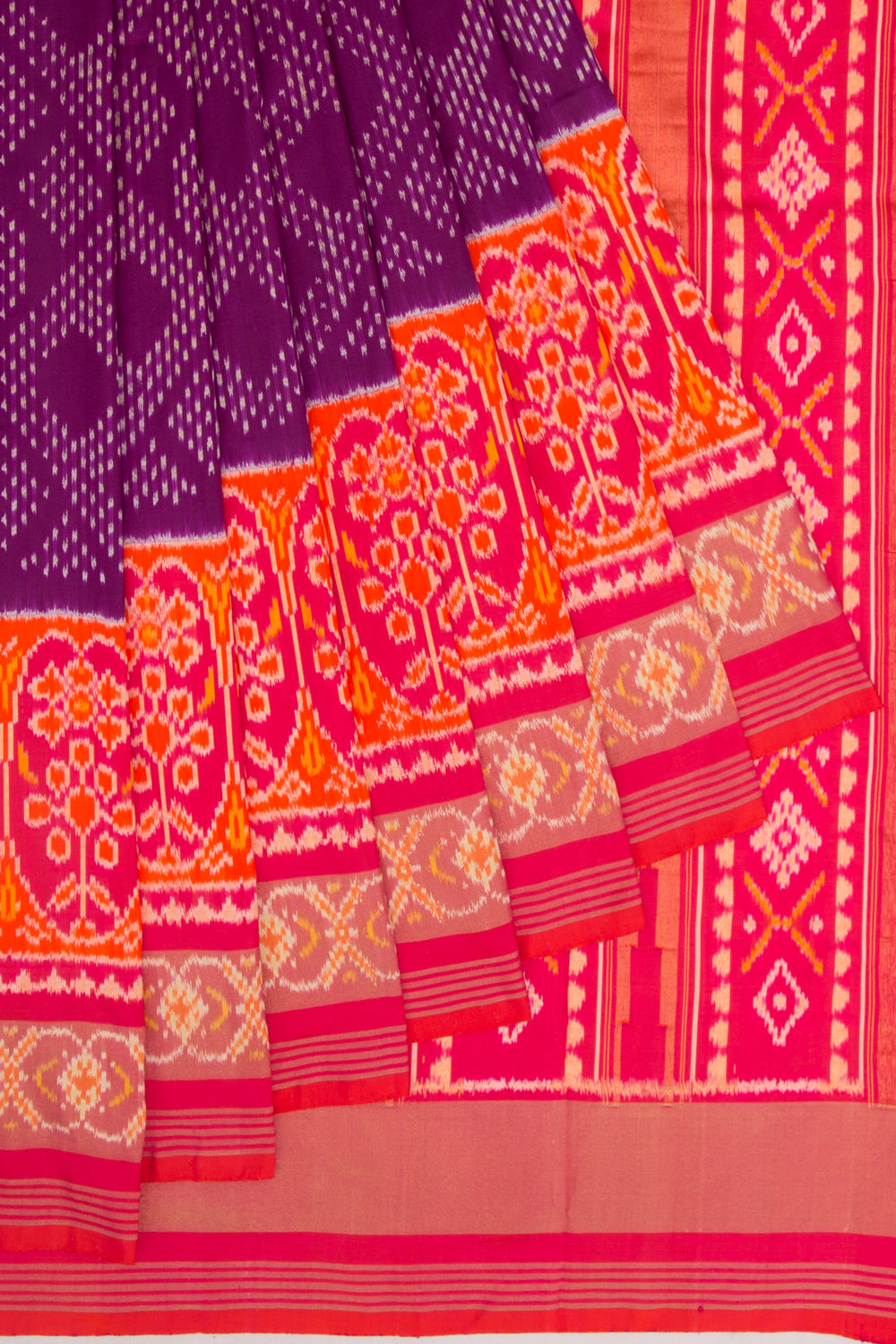Pochampally Silk Ikat Purple Saree