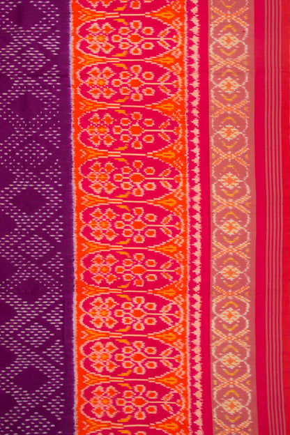 Pochampally Silk Ikat Purple Saree