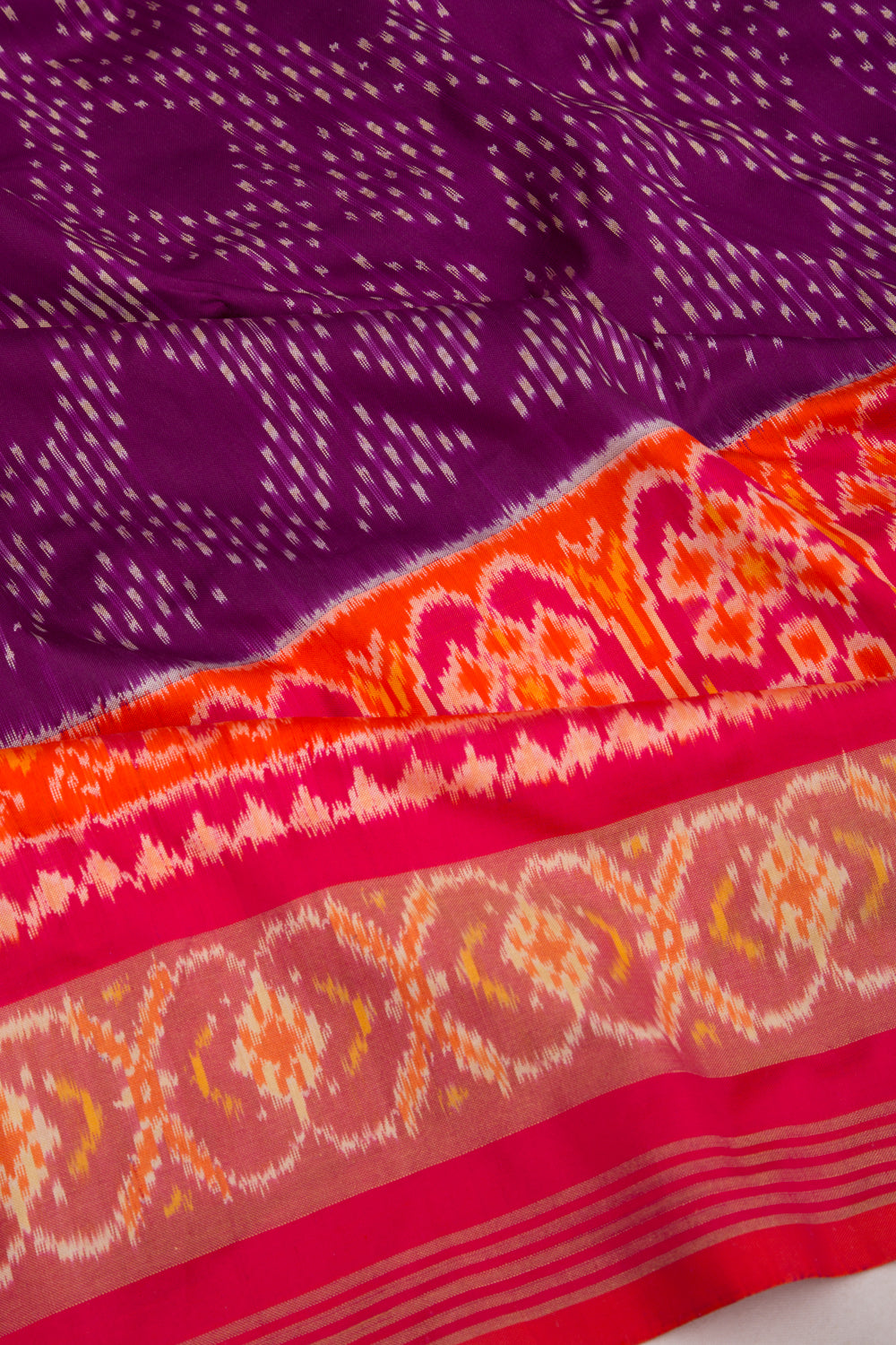Pochampally Silk Ikat Purple Saree
