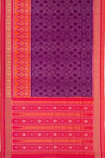 Pochampally Silk Ikat Purple Saree
