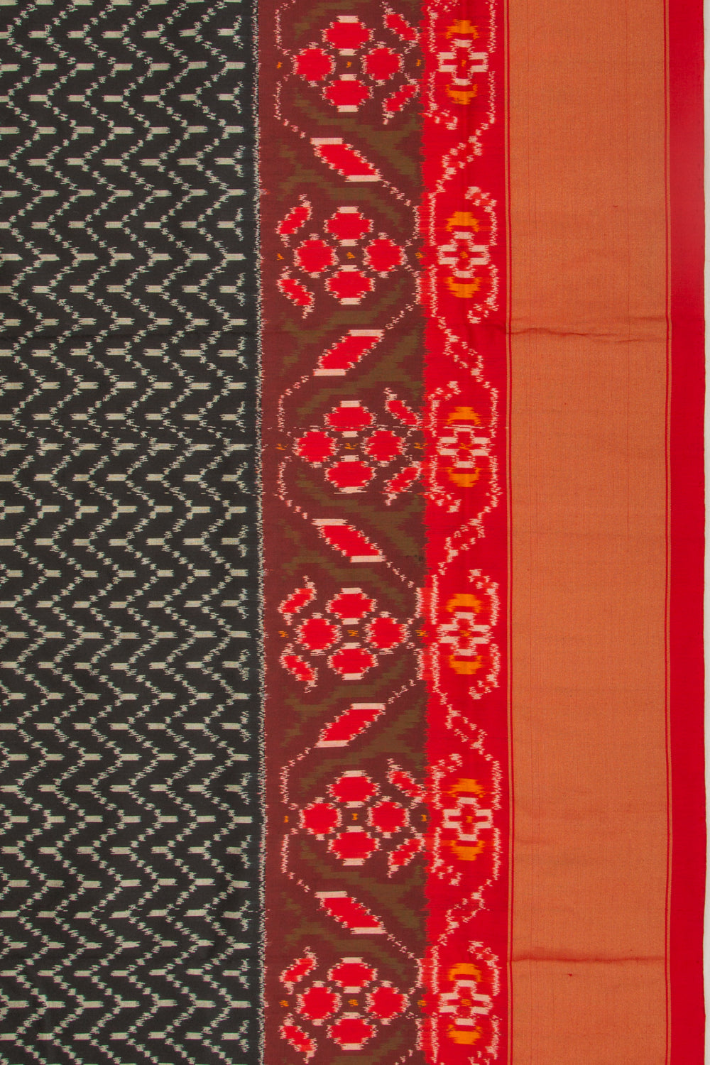 Pochampally Silk Ikat Black Saree