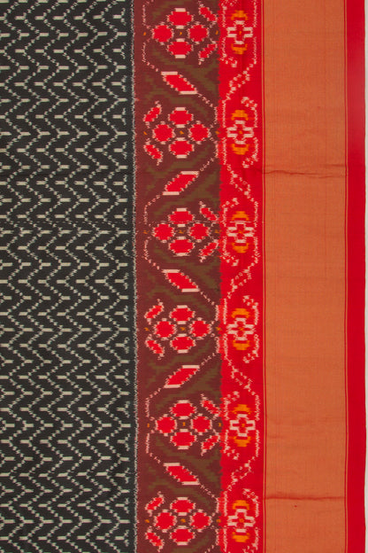 Pochampally Silk Ikat Black Saree