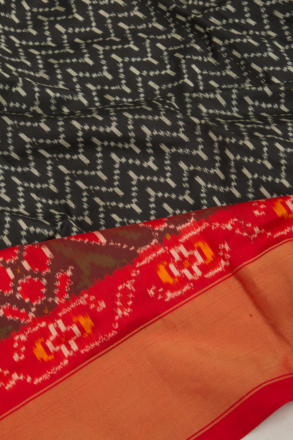 Pochampally Silk Ikat Black Saree
