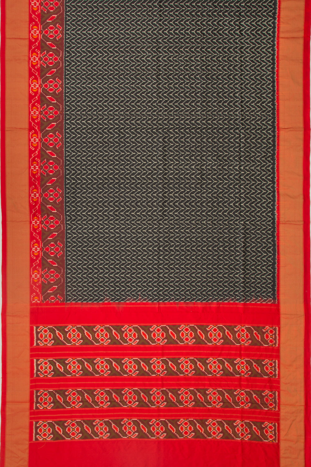 Pochampally Silk Ikat Black Saree
