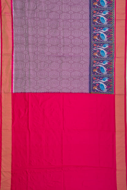 Pochampally Silk Ikat Violet Saree