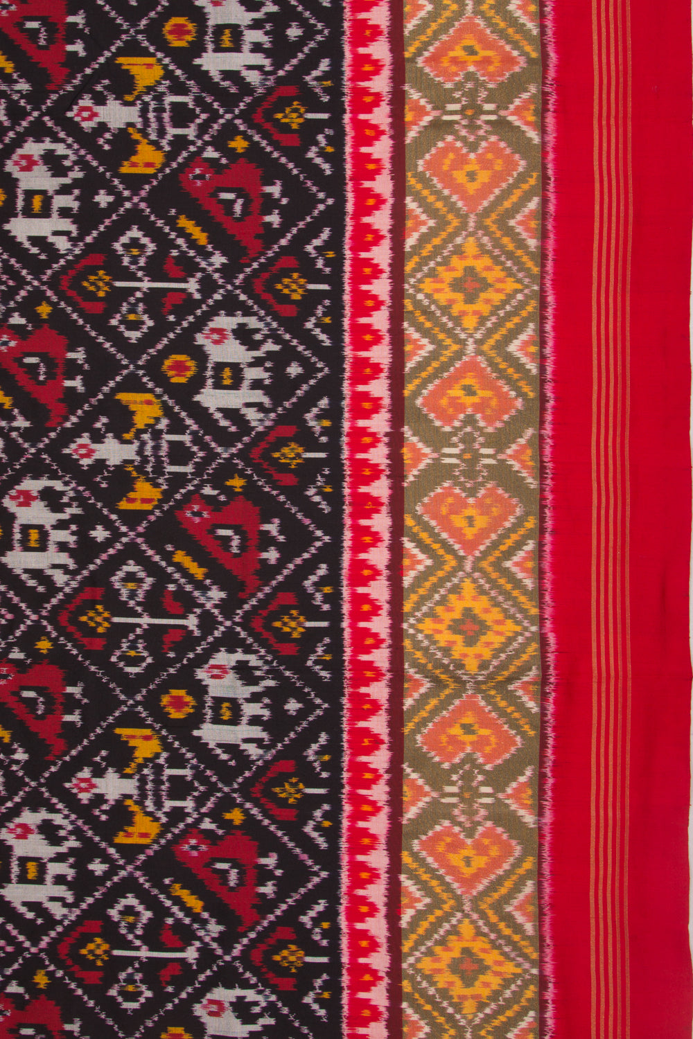 Pochampally Silk Ikat Black Saree