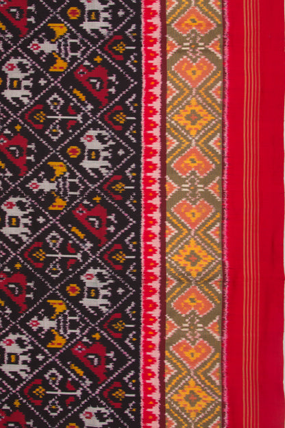 Pochampally Silk Ikat Black Saree