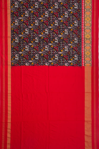 Pochampally Silk Ikat Black Saree