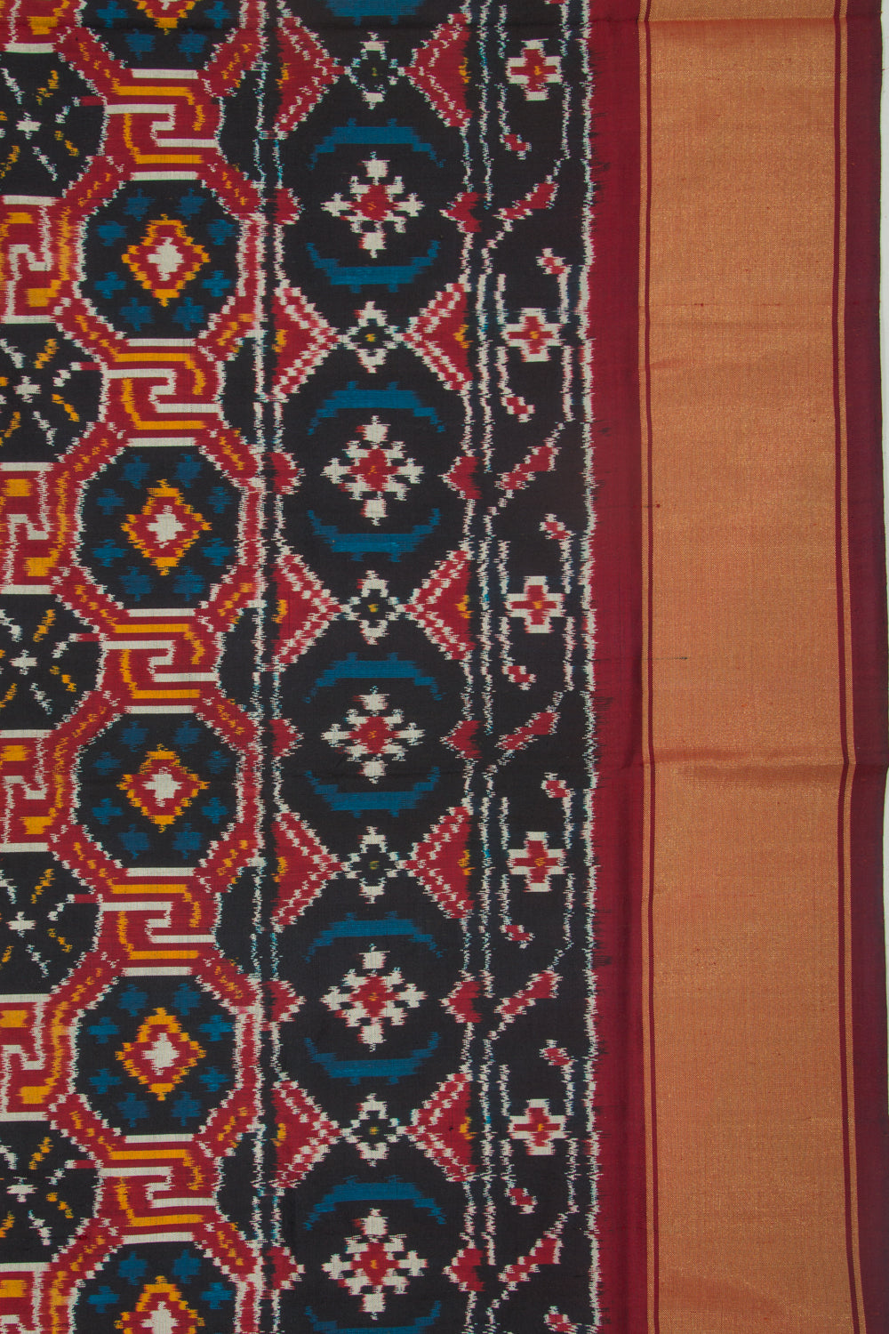 Pochampally Silk Ikat Black Saree