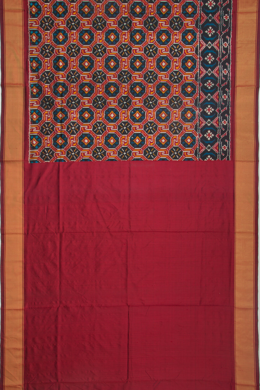 Pochampally Silk Ikat Black Saree