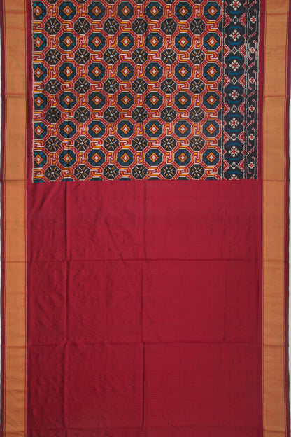 Pochampally Silk Ikat Black Saree
