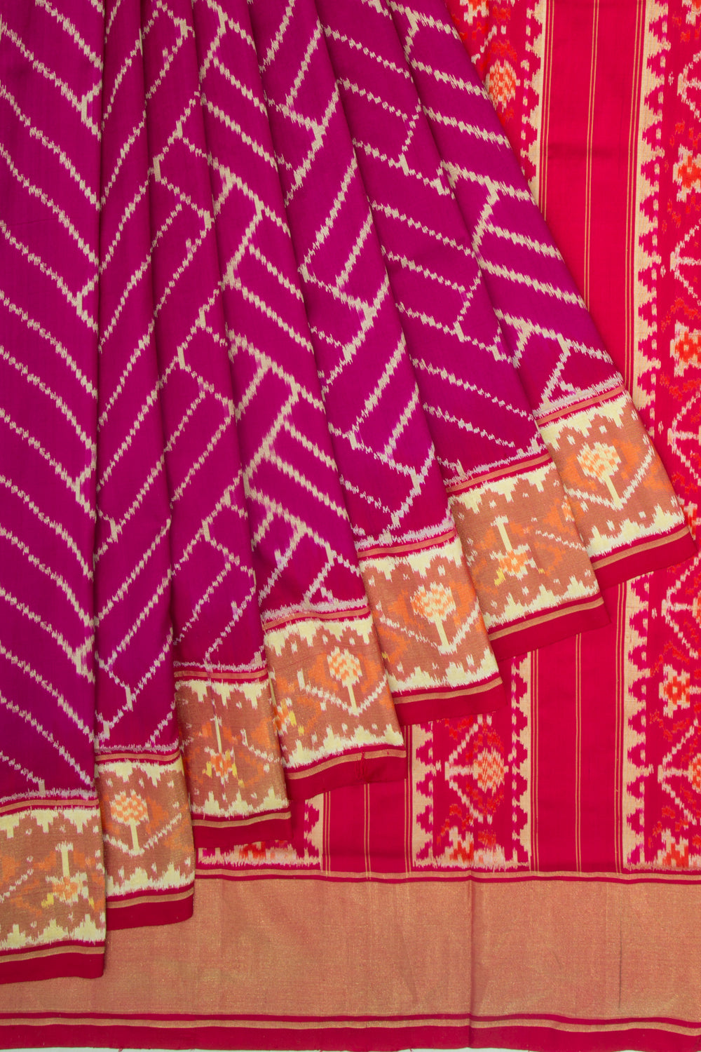 Pochampally Silk Ikat Purple Saree