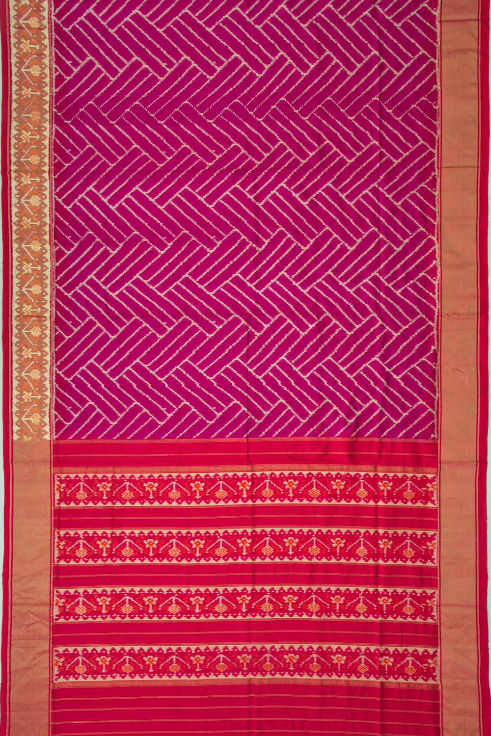 Pochampally Silk Ikat Purple Saree